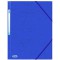 - Chemise 3 rabats et elastique Eurofolio - carte lustree - 5/10e - bleu
