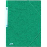 Chemises 3 rabats a  elastiques Carte Eurofolio 5/10eme 24 x 32 cm Vert