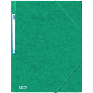 Chemises 3 rabats a  elastiques Carte Eurofolio 5/10eme 24 x 32 cm Vert