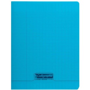 Calligraphe 18102C Un Cahier Agrafe Bleu (une Marque de Clairefontaine) - 17x22 cm - 48 Pages Grands Carreaux - Papier Blanc 90 