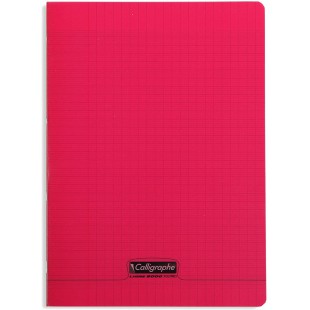 Calligraphe 18133C - Un cahier pique (gamme 8000 de Clairefontaine) 96 pages 21x29,7 cm 90g grands carreaux, couverture polypro 