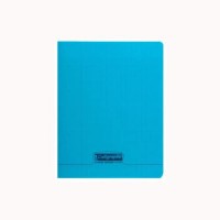 Cahiers pique 24x32cm polypro 96p seyes 90g bleu