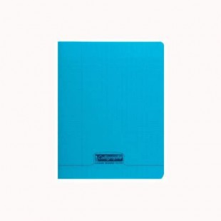 Cahiers pique 24x32cm polypro 96p seyes 90g bleu
