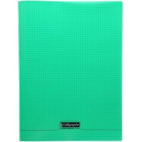 Calligraphe 18385C Un Cahier Agrafe Vert (une Marque de Clairefontaine) - 24x32 cm - 96 Pages Petits Carreaux - Papier Blanc 90 