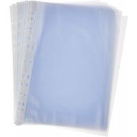Esselte, Pochettes Plastique Perforee A4, Matiere Grainee Mate, Ouverture sur le haut, Polypropylene 43 Microns, Lot de 100, 561