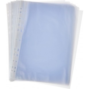 Esselte, Pochettes Plastique Perforee A4, Matiere Grainee Mate, Ouverture sur le haut, Polypropylene 43 Microns, Lot de 100, 561