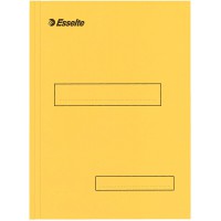 Esselte Boite de 100 Sous-dossiers a   2 Rabats pour Dossiers Armoire et Tiroir 160 g - Jaune