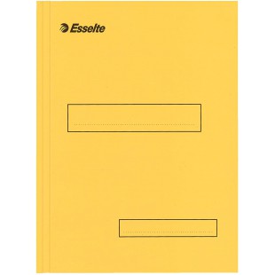 Esselte Boite de 100 Sous-dossiers a   2 Rabats pour Dossiers Armoire et Tiroir 160 g - Jaune