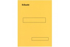 Esselte Boite de 100 Sous-dossiers a   2 Rabats pour Dossiers Armoire et Tiroir 160 g - Jaune