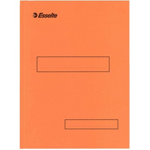 Esselte Boite de 100 sous-dossiers a   2 Rabats pour Dossiers Armoire et Tiroir 160g - Orange