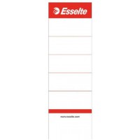 Esselte etiquettes de Remplacement pour Classeurs a  Levier en Plastique avec Dos 75 mm, Court et Large, 50 x 158mm, Carton, 810