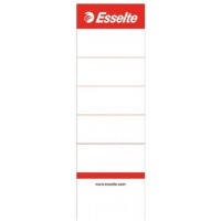 Esselte etiquettes de Remplacement pour Classeurs a  Levier en Plastique avec Dos 75 mm, Court et Large, 50 x 158mm, Carton, 810