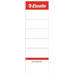 Esselte etiquettes de Remplacement pour Classeurs a  Levier en Plastique avec Dos 75 mm, Court et Large, 50 x 158mm, Carton, 810