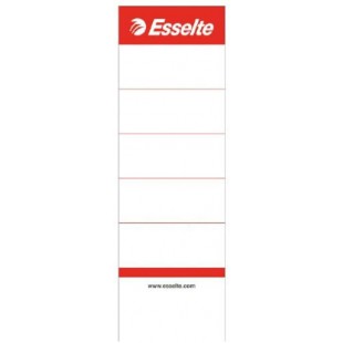 Esselte etiquettes de Remplacement pour Classeurs a  Levier en Plastique avec Dos 75 mm, Court et Large, 50 x 158mm, Carton, 810