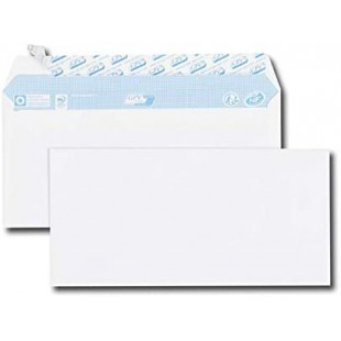 Paquet de 50 enveloppes Blanches Auto-Adhesives 75 Grammes Format 110x220mm Reference 517