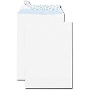 Paquet de 50 pochettes blanches C4 229x324 90 g/m² bande de protection