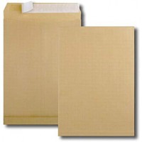 Boite de 250 sacs a  soufflets kraft arme brun E4 280x400 130 g/m² bande de protection