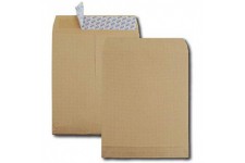 Boite de 250 sacs a  soufflets kraft arme brun 26 280x375 130 g/m² bande de protection