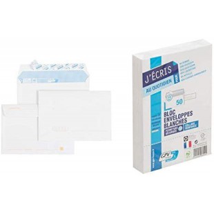 GPV Bloc de 50 enveloppes post bloc 90 grammes format 114x162 mm NF