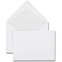 Paquet de 25 enveloppes de visite blanches C6 114x162 80 g/m² gommees
