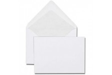 Paquet de 25 enveloppes de visite blanches C6 114x162 80 g/m² gommees