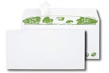 Paquet de 40 enveloppes extra blanches 100% recyclees DL 110x220 80 g/m² bande de protection