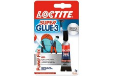 Super Glue Colle instantanee gel en tube de 3 g Transparent