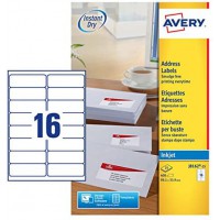 AVERY - Pochette de 400 etiquettes d'adressage autocollantes, Personnalisables et imprimables, Format 99,1 x 33,9 mm, Impression