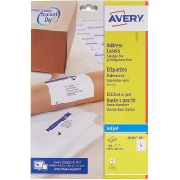AVERY - Pochette de 350 etiquettes d'adressage autocollantes, Personnalisables et imprimables, Format 99,1 x 93,1 mm, Impression