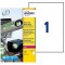 Avery L4775 Pack de 20 Etiquettes Adhesives ultra resistantes 210 x 297 mm Blanc
