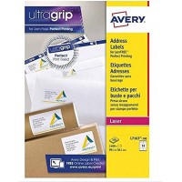 AVERY - (L7163-100) - Boite de 1400 etiquettes d'adressage autocollantes, Personnalisables et imprimables, Format 99,1 x 38,1 mm