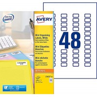 AVERY - Pochette de 1200 etiquettes autocollantes, Personnalisables et imprimables, Format 22 x 12,7 mmImpression laser / jet d'