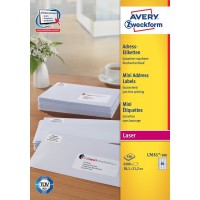 AVERY - (L7651-100) - Boite de 6500 etiquettes d'adressage autocollantes, Personnalisables et imprimables, Format 38,1 x 21,2 mm