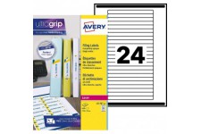 AVERY - Pochette de 600 etiquettes autocollantes pour chemises a  elastique Eurofolio, Personnalisables et imprimables, Format 1