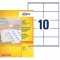 AVERY - Boite de 1000 etiquettes autocollantes multi-usages, Format 105 x 58 mm, Impression copieur, (DP010-100)