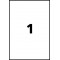 AVERY - Boite de 100 etiquettes autocollantes multi-usages, Format 210 x 297 mm, Impression copieur, (DP001-100)