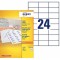 AVERY - Boite de 2400 etiquettes autocollantes multi-usages, Format 70 x 36 mm, Impression copieur, (DP246-100)