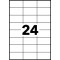 AVERY - Boite de 2400 etiquettes autocollantes multi-usages, Format 70 x 36 mm, Impression copieur, (DP246-100)