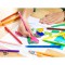 BIC Kids Ecriture Visa Feutres de Coloriage (Pointe Fine/Parfait pour l'Ecole/Encre a  Base d'Eau - Couleurs Assorties, Etui Car