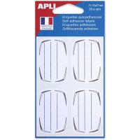 APLI 11340 - Pochette de 20 etiquettes scolaires 37 x 55 mm