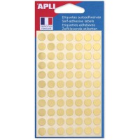 - Pastilles Or ronde diametre 8,5 mm autocollante sachet de 308