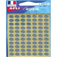 Apli 100601 - Pochette de 308 pastilles Argent - Diametre 8mm