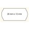 Apli 100916 Lot de 6 Rouleaux de 1500 Etiquettes enlevable sinusoidale 26 x 12 mm Blanc