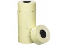 APLI 100917 Paquet de 6 rouleaux pour etiqueteuse , Blanc