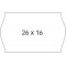 APLI 100923 Paquet de 6 rouleaux 1000 etiquettes Blanc enlevable