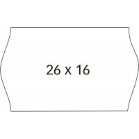 APLI 100923 Paquet de 6 rouleaux 1000 etiquettes Blanc enlevable