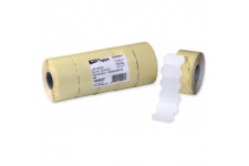 Apli 100927 Lot de 6 Rouleaux de 1000 Etiquettes permanent sinusoidale 32 x 19 mm Blanc