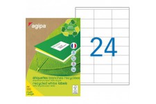 Apli 101186 Boite de 2400 Etiquettes multi-usage recyclee A4 70 x 35 mm Blanc