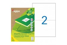 Apli 101194 Boite de 200 Etiquettes multi-usage recyclee A4 210 x 148,5 mm Blanc