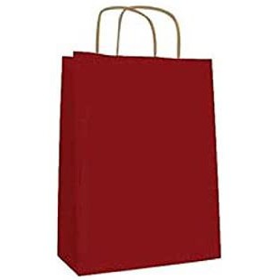 Apli 101647 50 Sacs Kraft, 24cm x 11cm x 31cm, Rouge